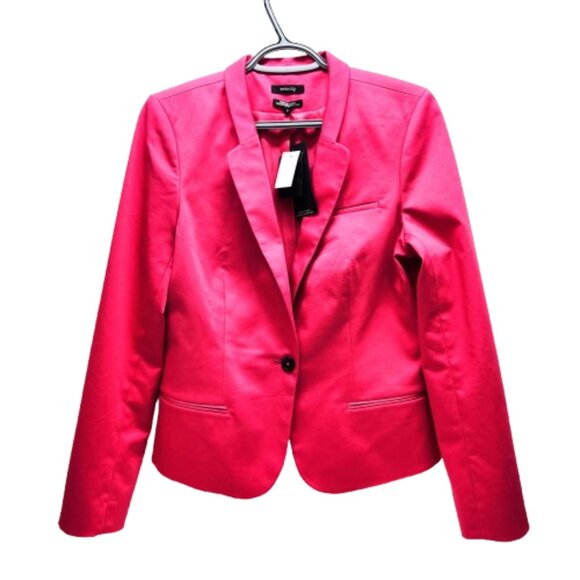 RW&Co Hot Pink Blazer – Women’s One Button Jacket NWT Size 12 - Picture 1 of 10